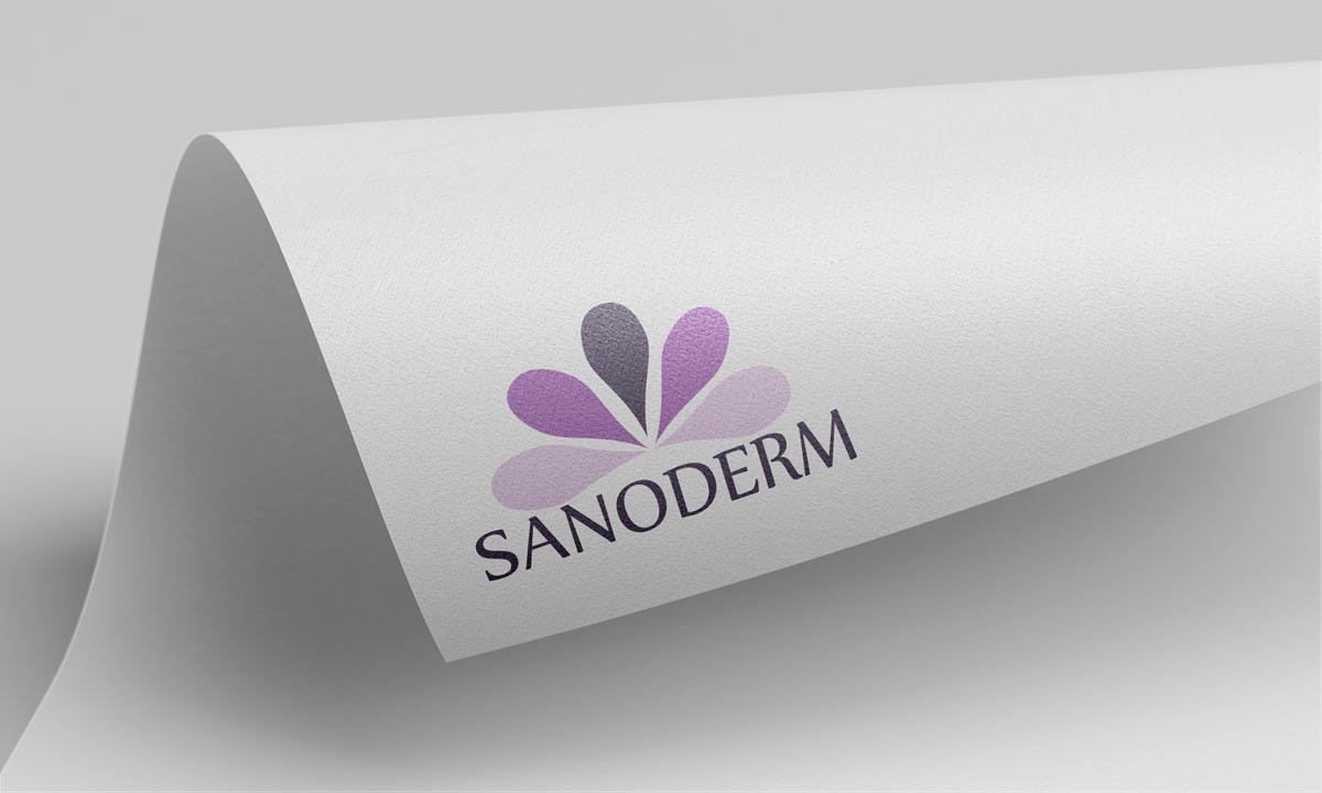 Grafický design loga Sanoderm